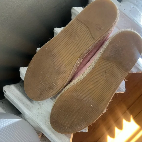 Pink/ Coral Sun Soludos Slides/ Espadrilles - Picture 6 of 7